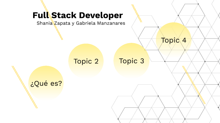 FULL STACK DEVELOPER by Gabriela Manzanares on Prezi
