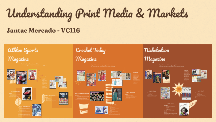 Understanding Print Media & Markets by Jantae Mercado on Prezi