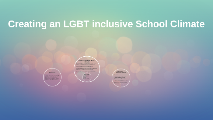 Creating An Lgbt Inclusive School Climate