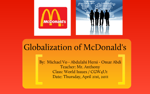 mcdonald's globalisation case study