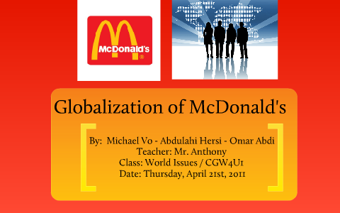 globalization case study mcdonald's