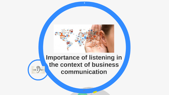 Importance of listening in the context of business communica by ...
