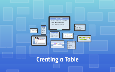 Creating a Table by Hazel Do on Prezi