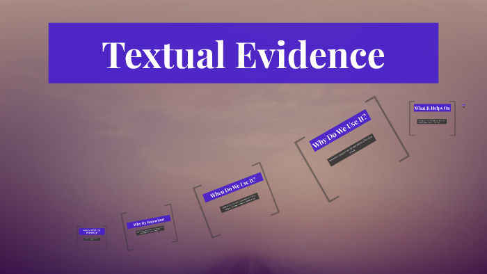 definition textual evidence