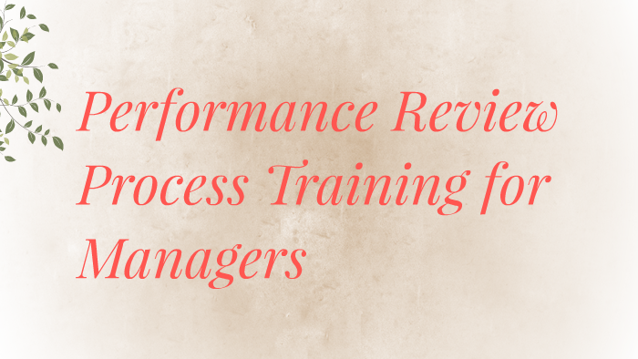 Performance Management Training For Managers By Aneta Miller