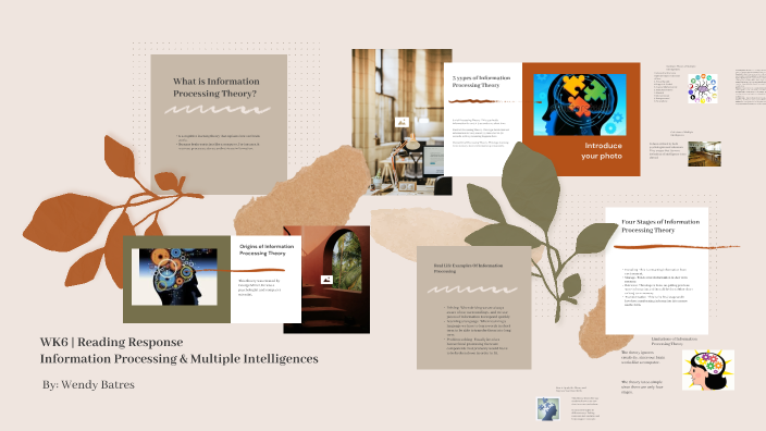 WK6 | Reading Response - Information Processing & Multiple ...
