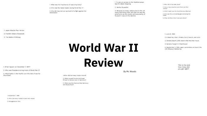World War II Review by Daniel Woods on Prezi