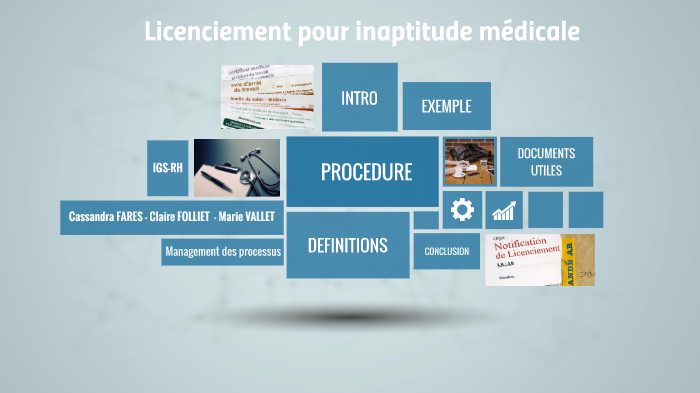 Licenciement pour inaptitude médicale by Marie Vallet