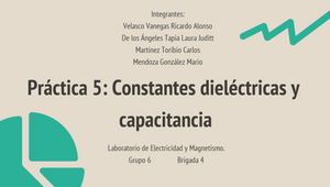 Práctica 5: Constantes dieléctricas y capacitancia by Ricardo Velasco ...