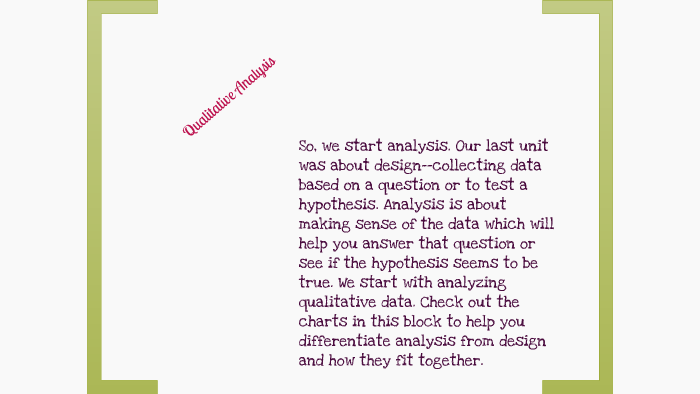 Online Version Qualitative Analysis by jennifer gray on Prezi