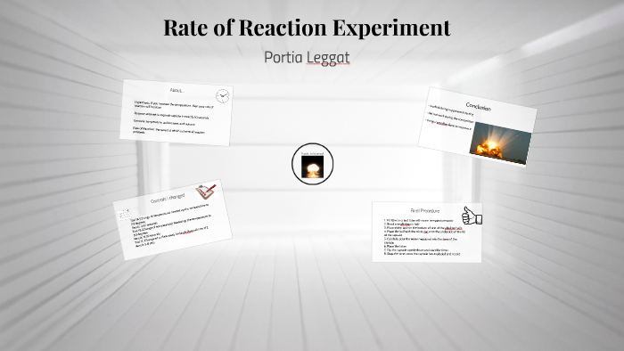 rates of reaction experiment rhubarb