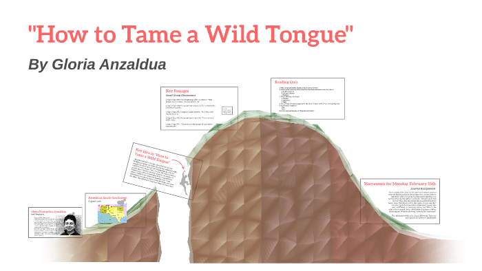 thesis in how to tame a wild tongue