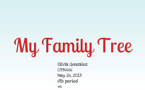 Family Tree by Silvia Gonzalez on Prezi