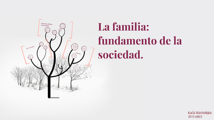 La familia fundamento de la sociedad. by Karla Marmolejos