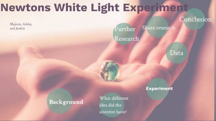 behind the white light experiment