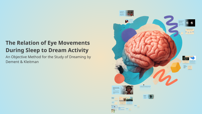 The Relation of Eye Movements During Sleep to Dream Activity by Yahya ...