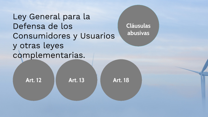 Ley General Para La Defensa De Los Cidores Y Usuarios Y Otras Leyes ...