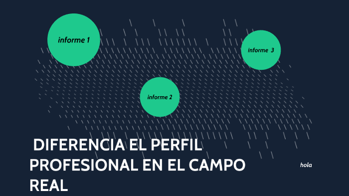 Diferencia El Perfil Profesional En El Escenario Real
