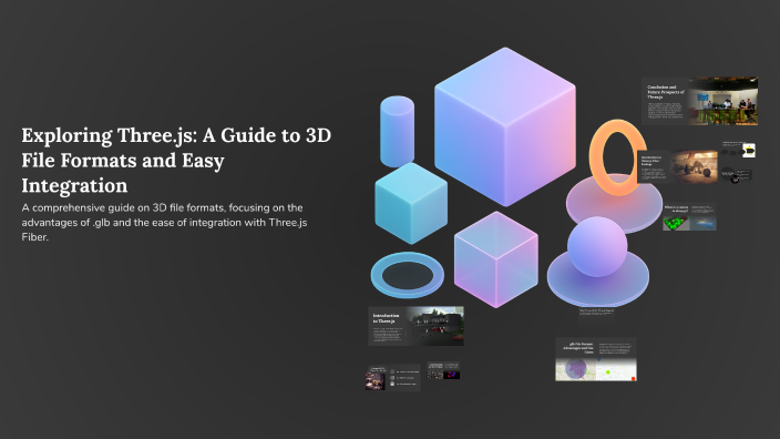 Exploring Three.js: A Guide to 3D File Formats and Easy Integration by ...