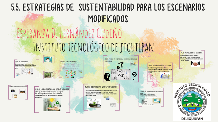 5.5. Estrategias de sustentabilidad para los escenarios
