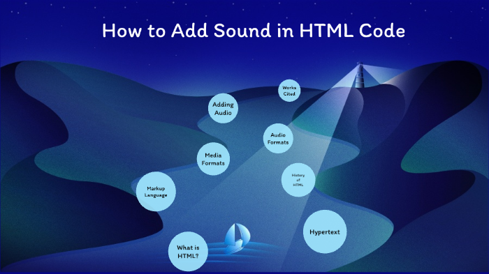 how to add sound in html web page