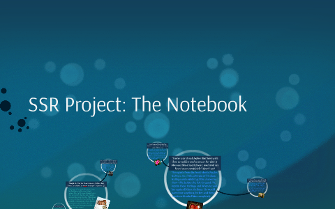 Ssr Journal Notebook SSR Project: The Notebook by Christine Jasonis on Prezi
