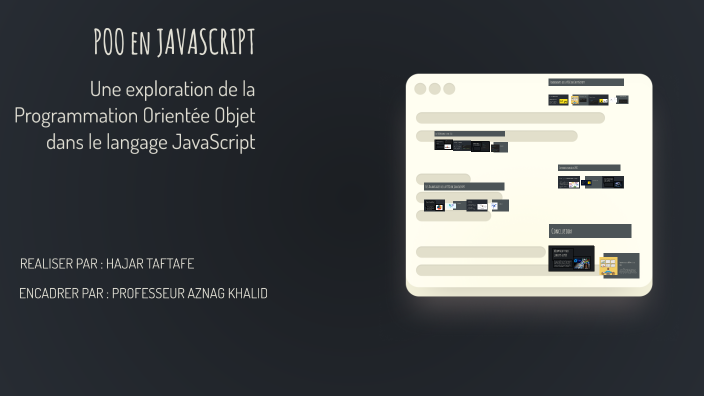 POO en JAVASCRIPT by Hajar Taftafe on Prezi