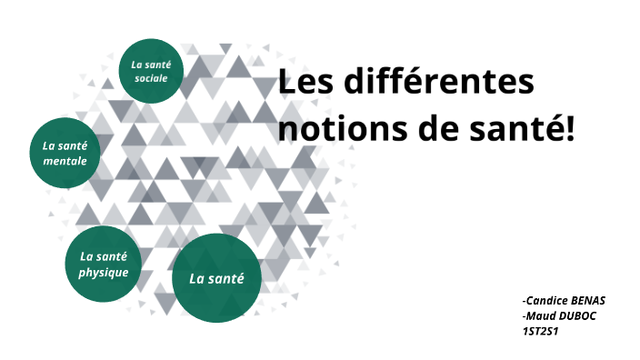 Les différents notions de santé by Maud DUBOC on Prezi