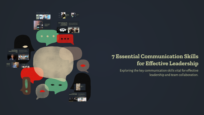 7 Essential Communication Skills for Effective Leadership by Veluswamy ...
