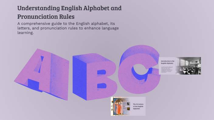 Understanding English Alphabet and Pronunciation Rules by Munira ...