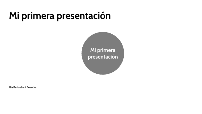 Mi Primera Presentación by Ilia 05 on Prezi