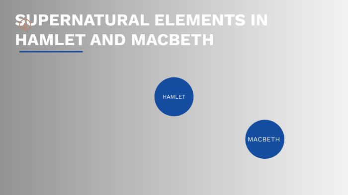 supernatural in hamlet and macbeth