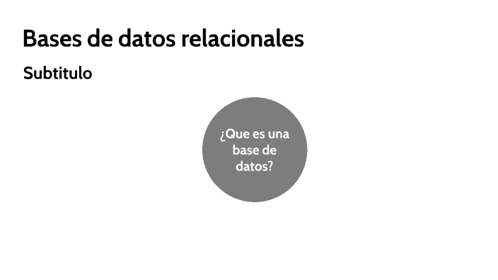 Bases de datos relacionales by Matias Pacheco on Prezi