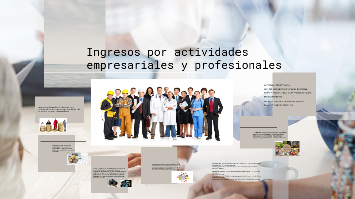 Actividades empresariales y profesionales. by JOSE VARGAS on Prezi