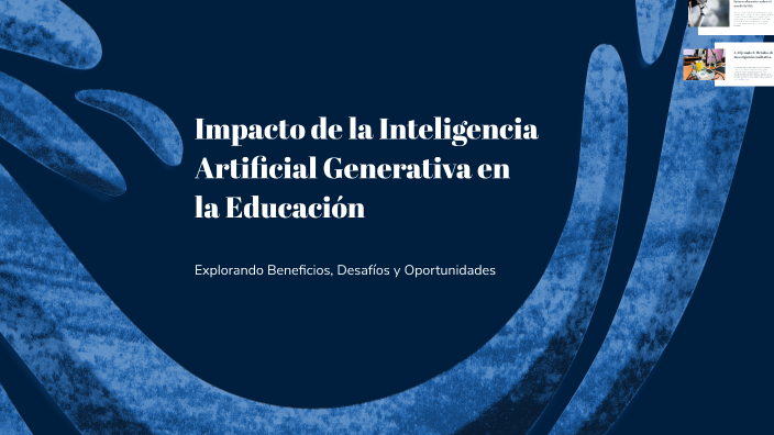 Impacto de la Inteligencia Artificial Generativa en la Educación by ...