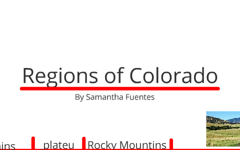 Regions of Colorado by Samantha Fu