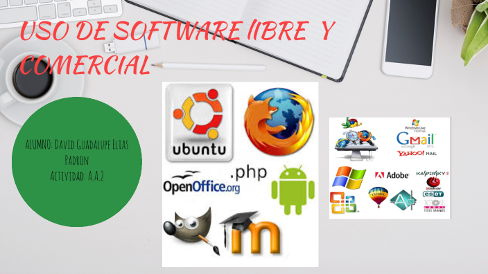 USO DE SOFTWARE LIBRE Y COMERCIAL by David Elias