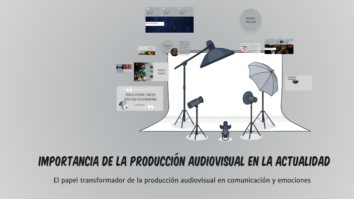 Importancia de la producción audiovisual en la actualidad by Brigitte ...