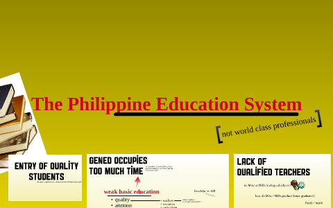 Studying the Philippine Education System by Esther Galvez on Prezi