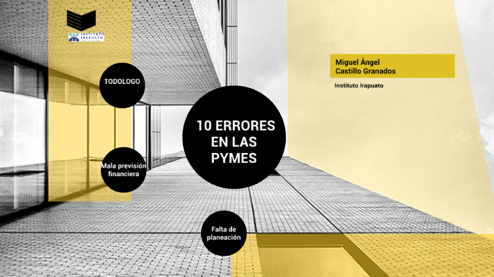 Los 10 errores más comunes de las PYMES by Miguel Castillo on Prezi