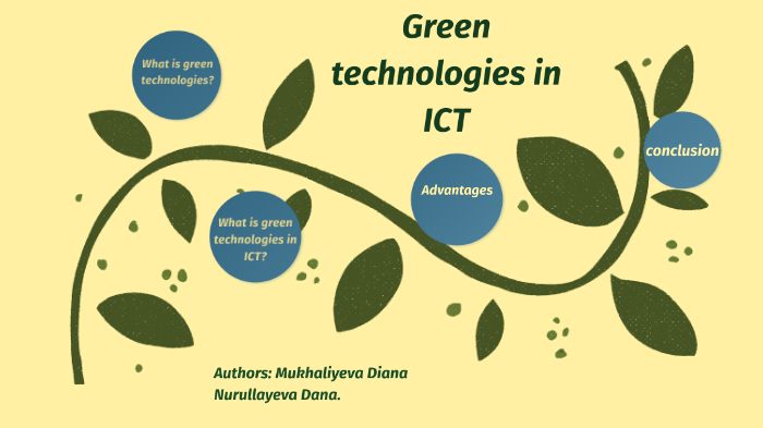 Green technologies are. Green ict &amp; energy.