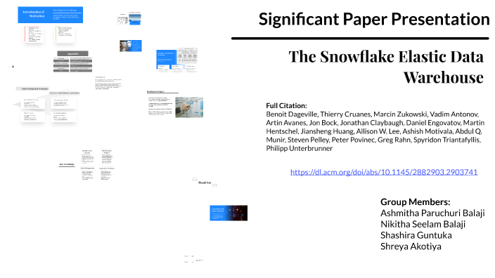The Snowflake Elastic Data Warehouse: A Comprehensive Overview by ...