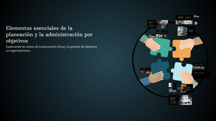 Elementos esenciales de la planeación y la administración por objetivos ...