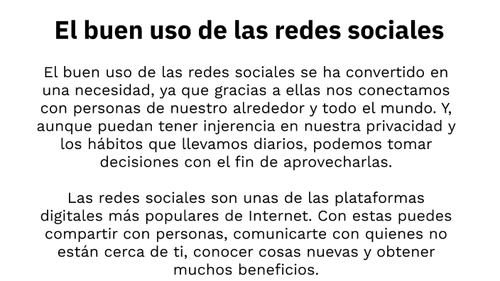 El buen uso de las redes sociales by Jeronimo Villa on Prezi