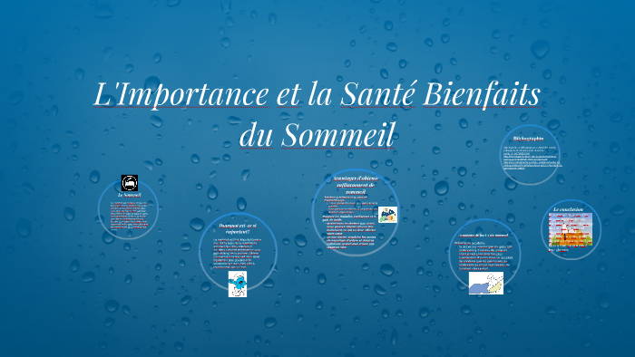 L'Importance Et La Santé Bienfaits Du Sommeil By Hae Rin Kim