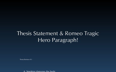 how is romeo a tragic hero essay