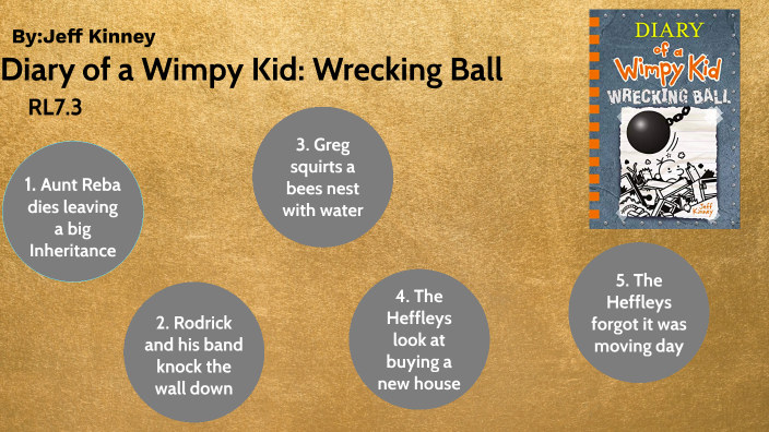 book report on diary of a wimpy kid wrecking ball