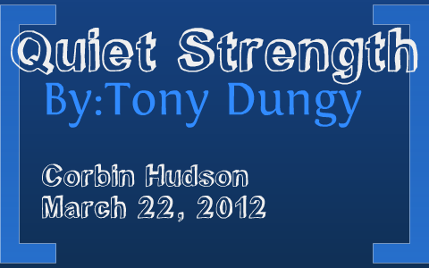 2007 Quiet Strength Tony Dungy's Memoir Tyndale 