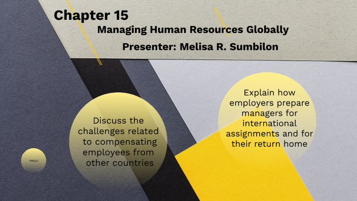 Chapter 15 - Managing Human Resources Globally by Melisa Sumbilon on Prezi