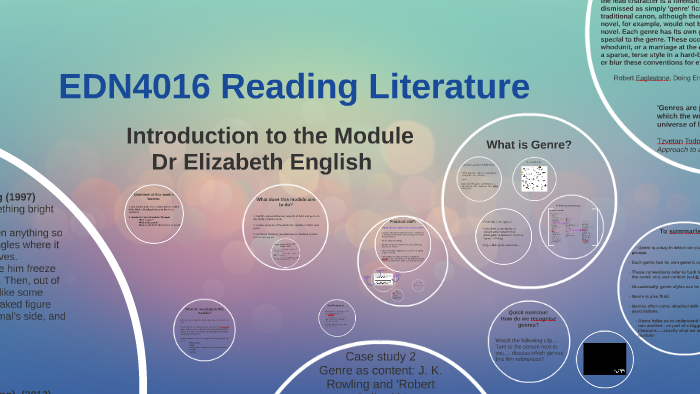 Introduction to the Module by Elizabeth English on Prezi